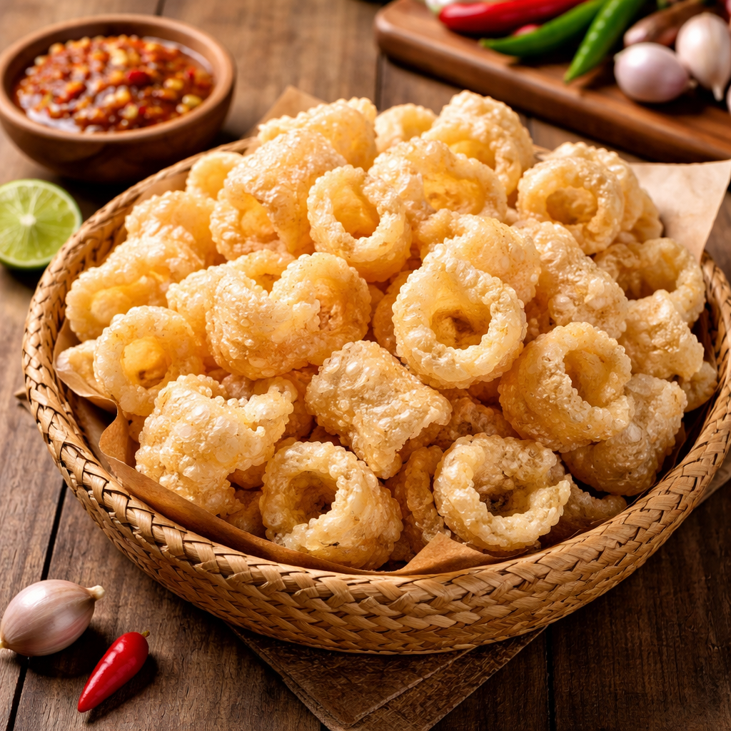 Kerupuk kulit gurih renyah khas padang